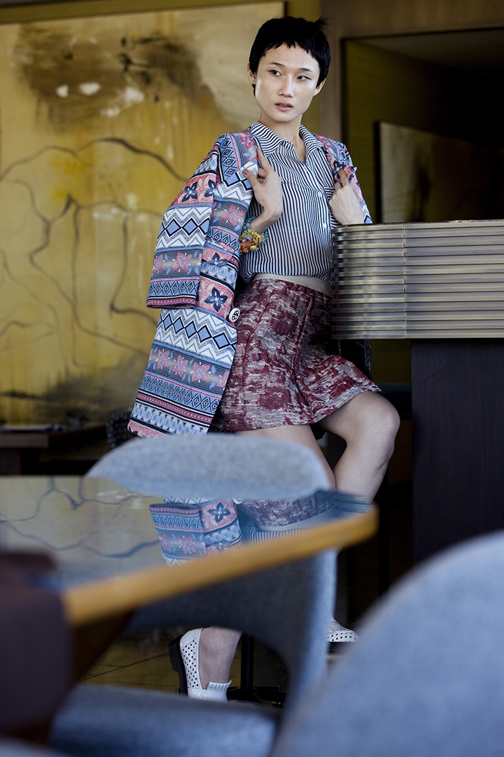 Nicola Vallotto fashion photography milan man editorial beauty Kha My Van model miss vietnam terrazza12